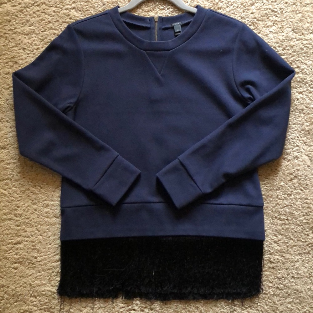 Navy tassel sweatshirt